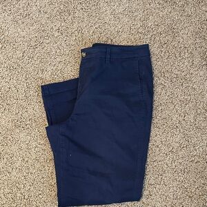J. Crew Women's Navy Cropped Pants